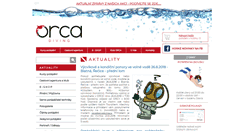Desktop Screenshot of orcadiving.cz